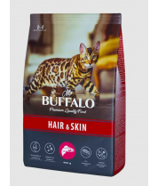 Сухой корм Mr. Buffalo HAIR & SKIN с лососем для взрослых кошек с чувствительной кожей фото