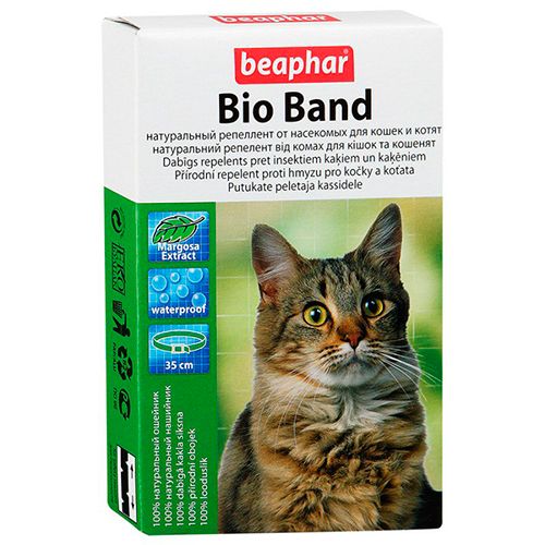 Ошейник от насекомых для кошек и котят Беафар Bio Band Plus