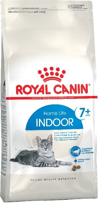 Сухой корм Roal Canin Indoor 7+ для пожилых кошек от 7 до 12 лет фото