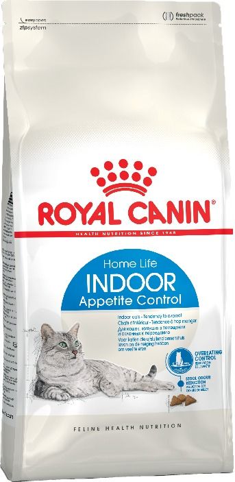 Сухой корм Roal Canin Indoor Appetite Control для кошек от 1 до 7 лет, живущих в помещении и склонных к перееданию фото
