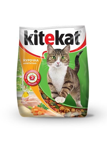 Сухой корм для кошек Kitekat аппетитная курочка фото