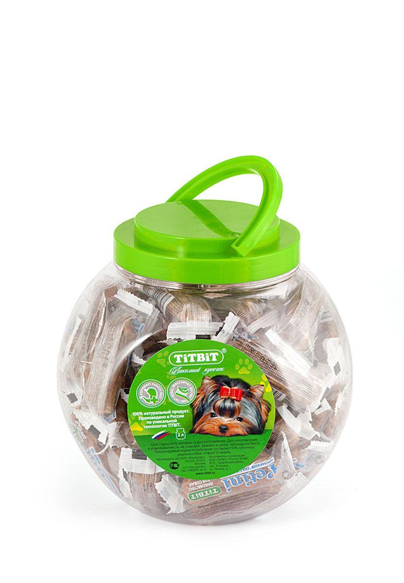 Колбаски Petini TiTBiT для собак с индейкой - банка пластиковая (60 шт)