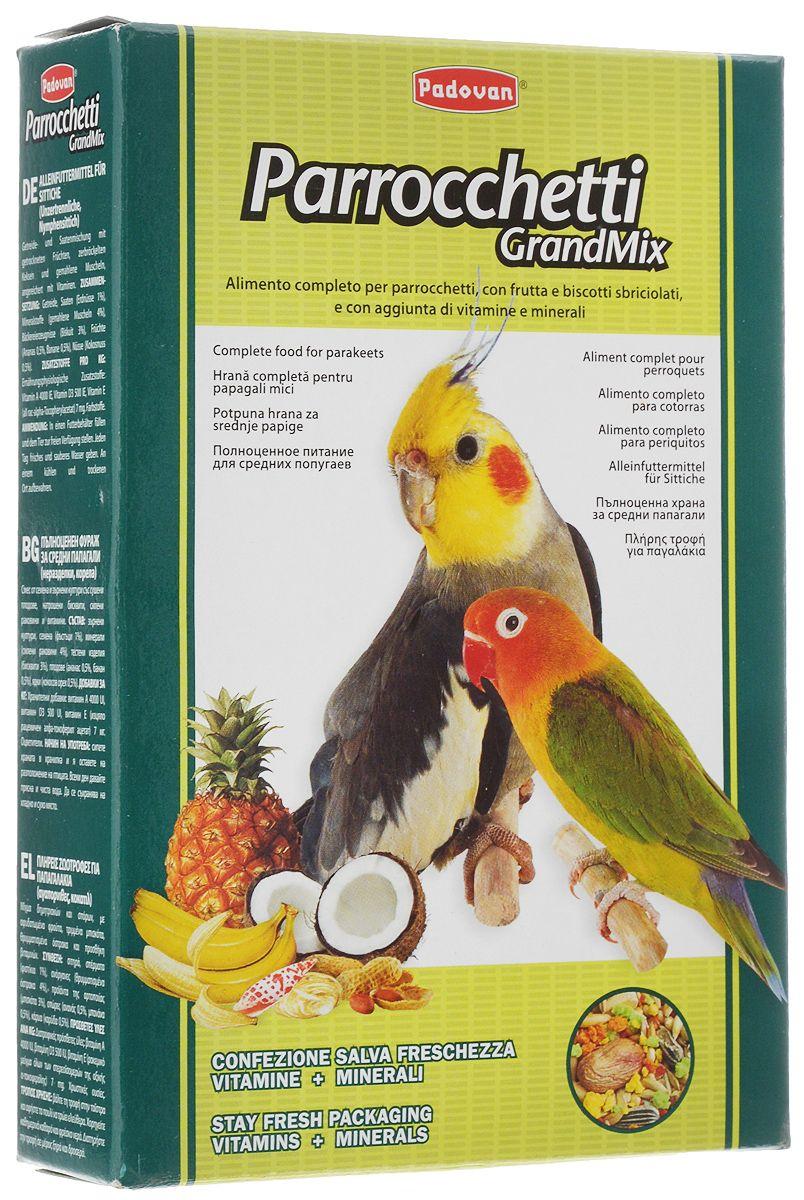 Комплексный корм для средних попугаев Padovan GRANDMIX Parrocchetti 400 гр фото
