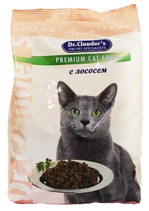 Сухой корм для кошек Dr.Clauders с лососем