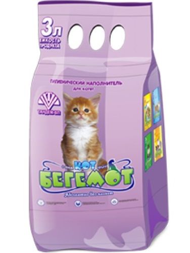Наполнитель для кошачьего туалета Кот Бегемот для котят