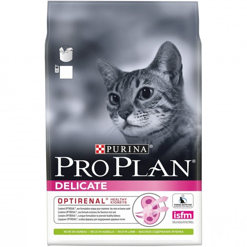 Сухой корм для кошек с чувствительным пищеварением Purina Pro Plan Delicate ягненок 3 кг