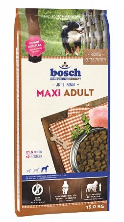 Сухой корм супер-премиум-класса Bosch ADULT Maxi для собак больших пород фото