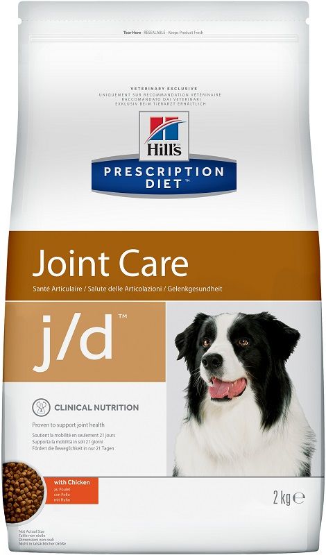 Сухой диетический корм для собак Hill's Prescription Diet j/d Joint Care способствует поддержанию здоровья и подвижности суставов, с курицей фото