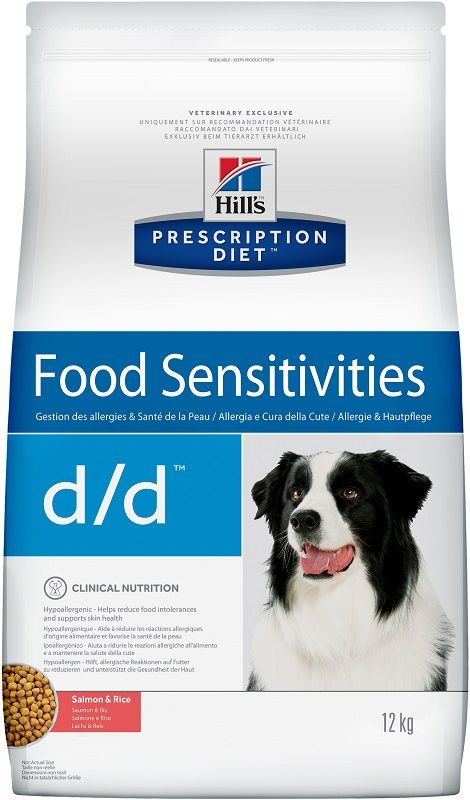 Hill's Prescription Diet d/d Food Sensitivities сухой корм для собак с лососем и рисом