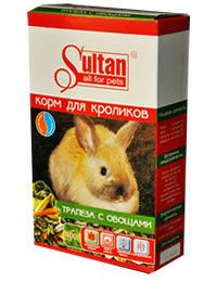 Султан для кроликов Трапеза с овощами 400гр