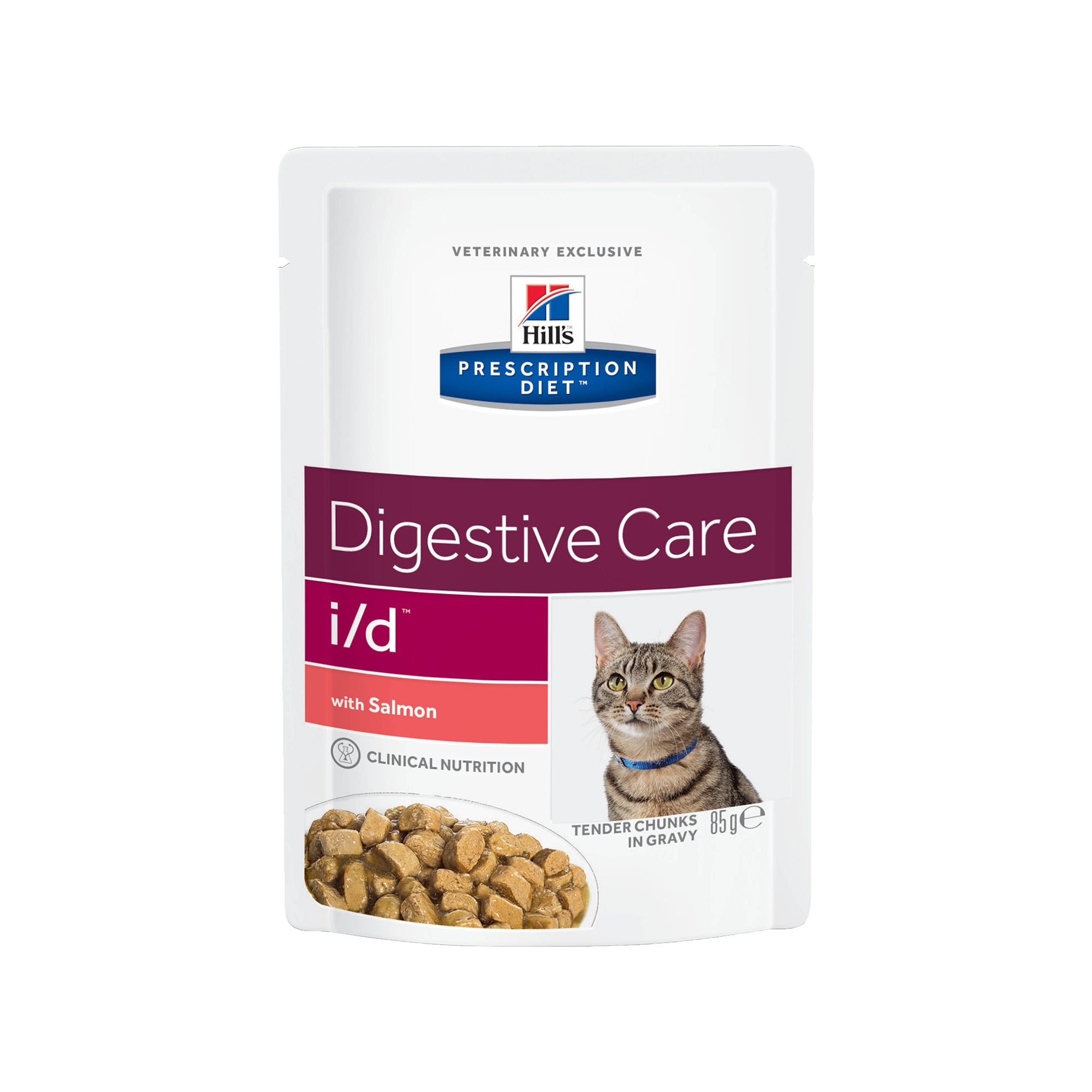 Влажный диетический корм для кошек Hill's Prescription Diet i/d Digestive Care при расстройствах пищеварения, жкт, с лососем