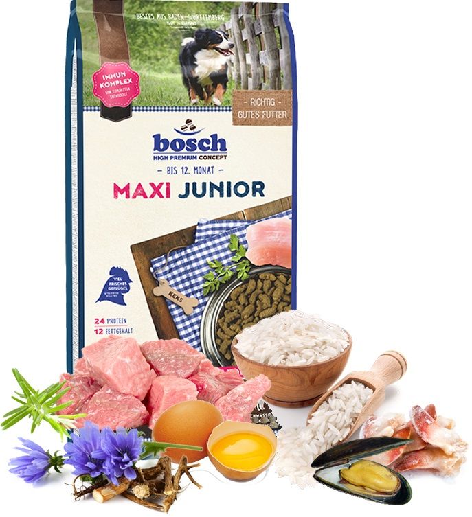 Сухой корм Bosch Maxi Junior для щенков крупных пород 3 кг