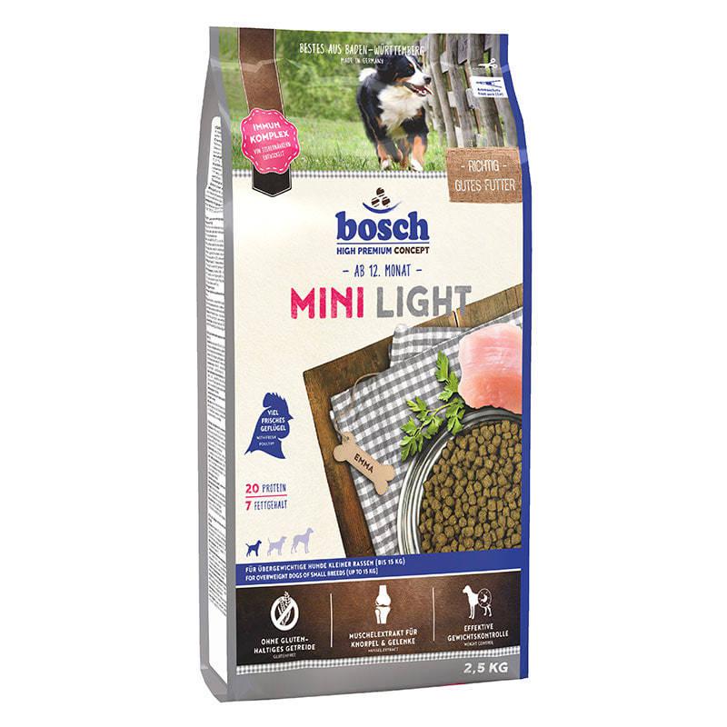 Сухой корм Bosch Mini Light Для взрослых собак мелких пород с избыточным весом фото