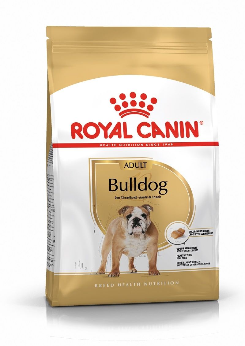 Сухой корм Roal Canin Bulldog Adult для взрослых собак породы бульдог в возрасте от 12 месяцев фото
