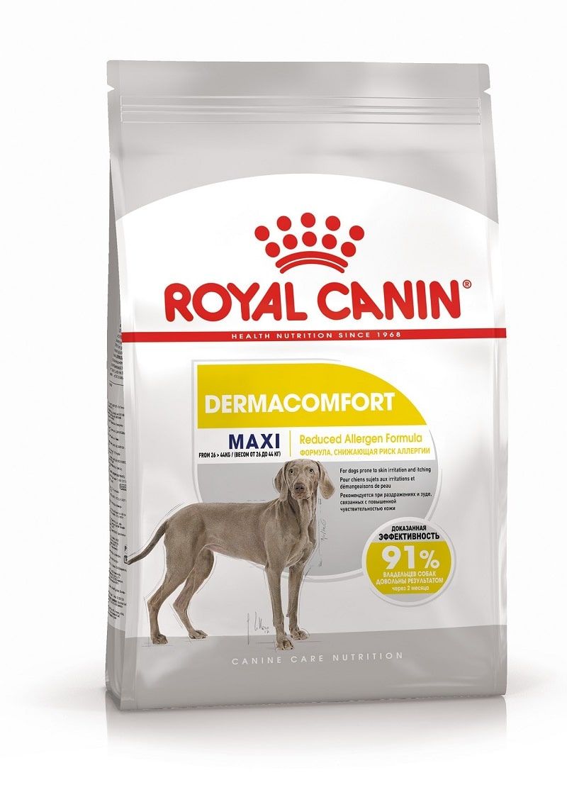 Сухой корм Roal Canin Maxi Dermacomfort для взрослых собак крупных размеров с 15 месяцев фото