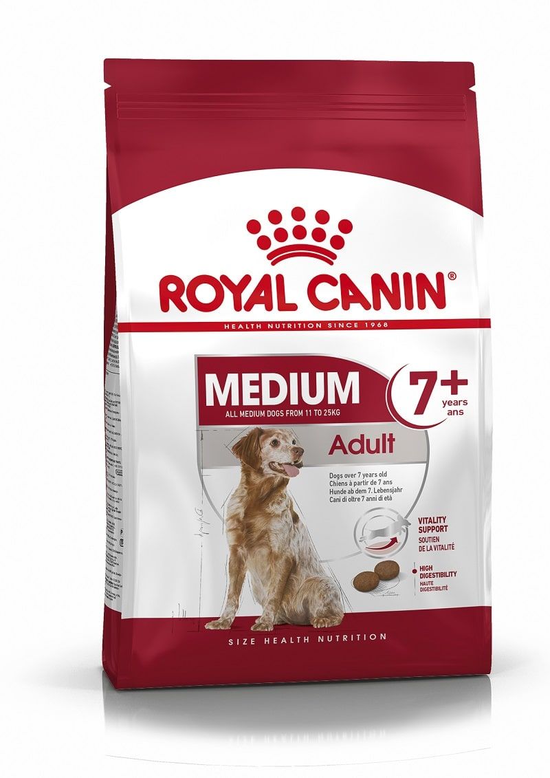 Сухой корм Roal Canin Medium Adult 7+ для собак в возрасте 7 лет и старше фото