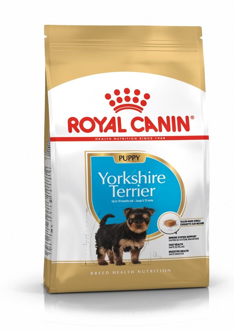 Сухой корм Roal Canin Yorkshire Terrier для щенков породы йоркширский терьер в возрасте до 10 месяцев фото