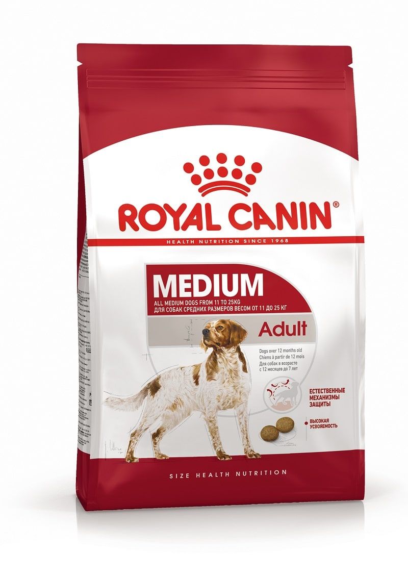 Корм для собак Royal Canin Medium Adult сухой для взрослых собак средних размеров от 12 месяцев