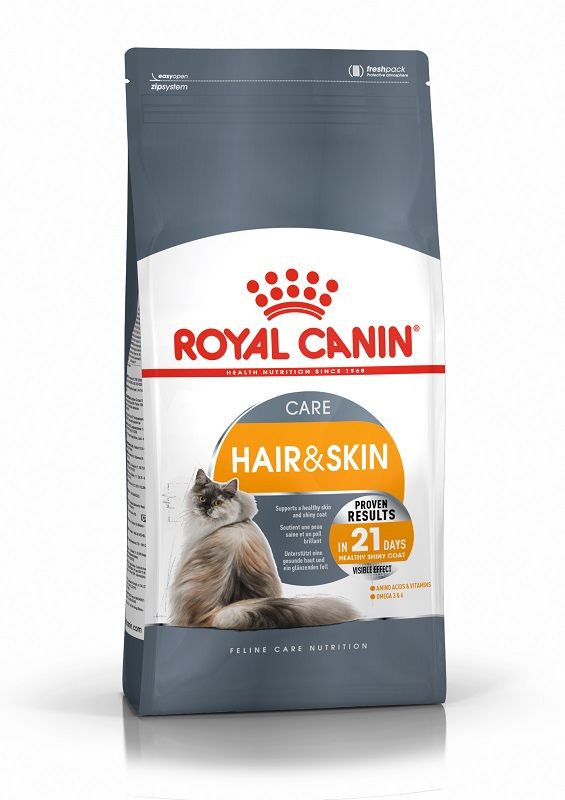 Сухой корм премиум класса Роял Канин Хайр & Скин 33 / Hair & Skin Care для взрослых кошек фото