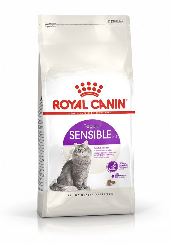 Корм для взрослых кошек с чувствительной пищеварительной системой Royal Canin Sensible 33 сухой сбалансированный 0,4 кг