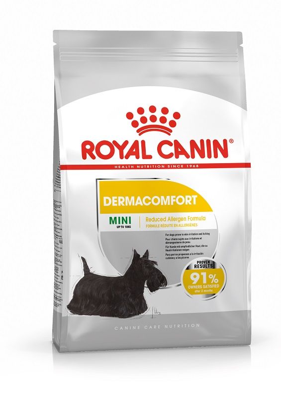 Сухой корм Roal Canin Mini Dermacomfort для собак мелких размеров старше 10 месяцев