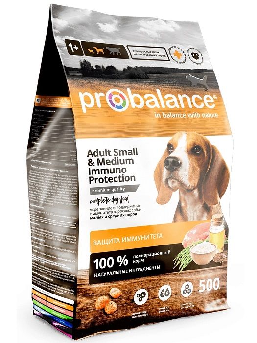 Сухой корм для собак малый и средних пород Probalance Adult Small & Medium Immuno фото