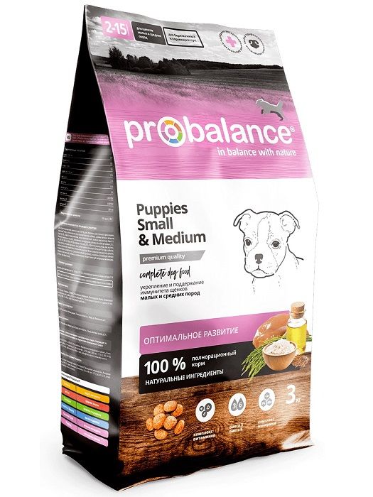 Сухой корм для щенков малых и средних пород Probalance Puppies Small&Medium фото