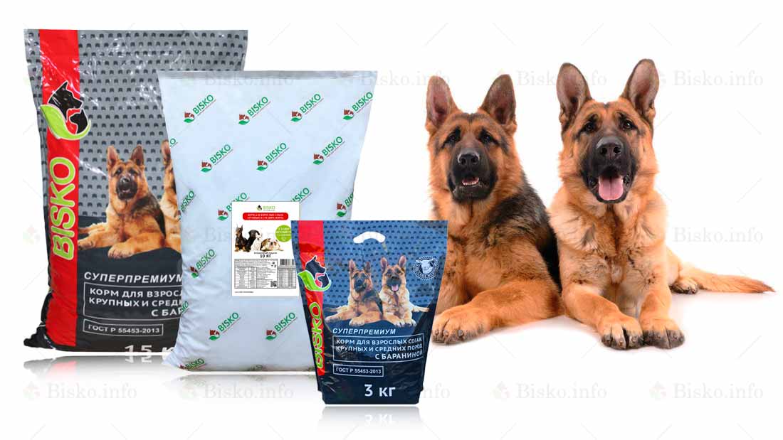 Сухой корм для взрослых собак средних и крупных пород Биско Супер Премиум с бараниной фото