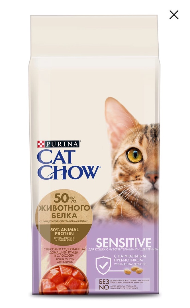 Корм для кошек Cat Chow с чувствительной пищеварительной системой фото
