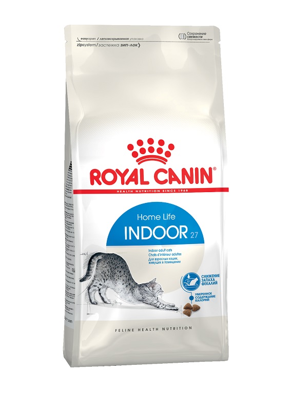 Royal Canin Indoor 27 Корм сухой сбалансированный для взрослых кошек, живущих в помещении, 0,2 кг фото