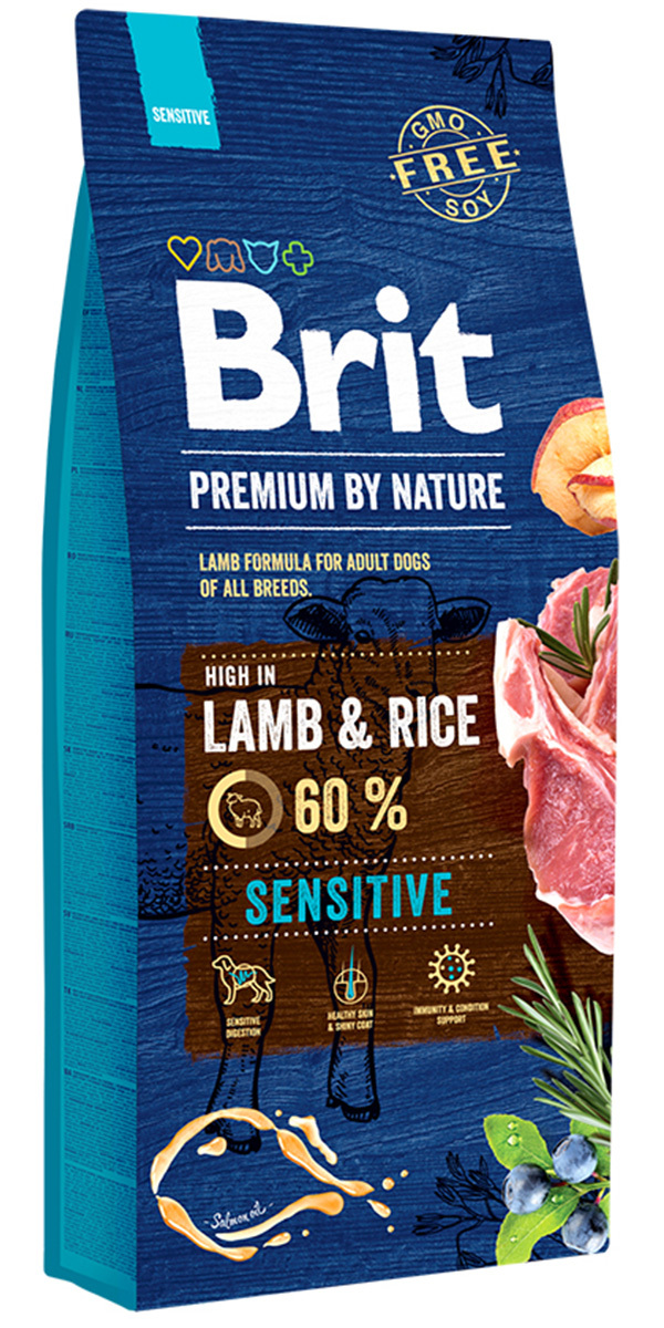 Брит Premium by Nature Sensitive Lamb 526628 д/с.чувств.пищ.3кг. фото