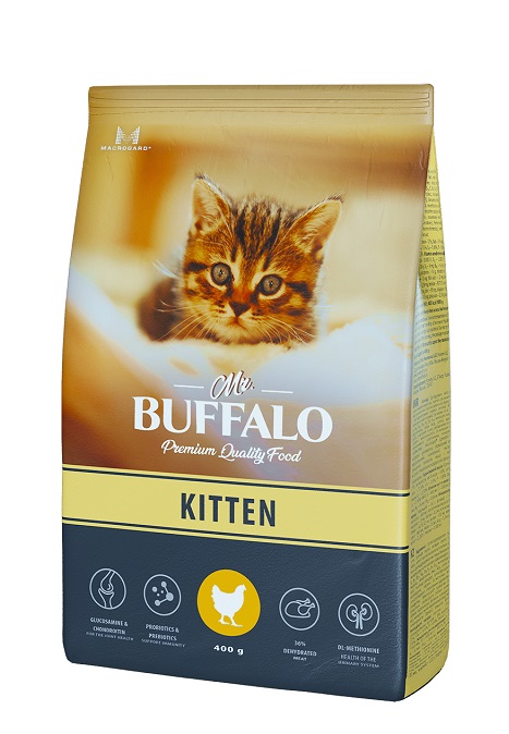 Сухой корм для котят Mr.Buffalo KITTEN с курицей 1,8 кг