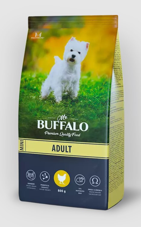 Сухой корм Mr. Buffalo ADULT MINI с курицей для собак миниатюрных пород фото