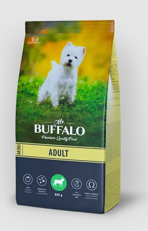 Сухой корм Mr. Buffalo ADULT MINI с ягненком для собак миниатюрных пород фото