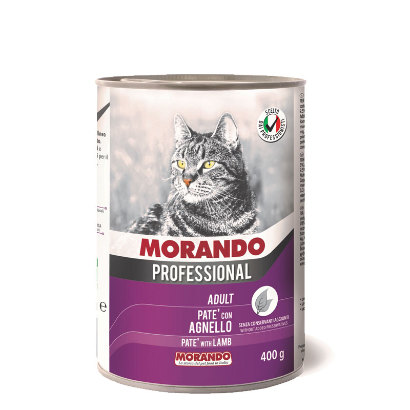 Консерва для кошек Morando Professional 400 г паштет с ягненком фото