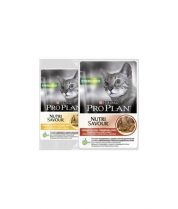 Влажный корм Purina Pro Plan Nutrisavour Sterilised для стерилизованных кошек со вкусом говядины фото