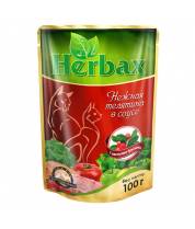 Herbax вл.100 гр.телятина в соусе с листьями брусники фото