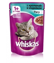 Влажный корм для кошек Whiskas рагу с кроликом и индейкой фото