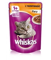 Влажный корм для кошек Whiskas рагу с телятиной фото