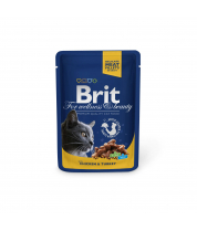 Влажный корм Brit Premium Курица и индейка для взрослых кошек фото