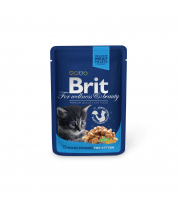 Влажный корм Brit Premium Кусочки с курочкой для котят фото