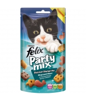 Лакомство Felix Party Mix "Морской Микс" cо вкусами лосося, трески и форели фото