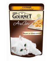 Влажный корм для кошек Gourmet A la Carte С курицей и пастой a la Perline со шпинатом фото