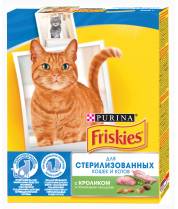 Сухой корм Friskies для стерилизованных кошек с кроликом и полезными овощами фото