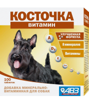 Минерально-витаминная кормовая добавка для собак Косточка витамин фото