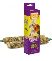 Лакомство для средних попугаев РИО палочки с мёдом и орехами фото