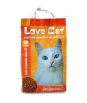 Наполнитель для кошачьего туалета Марткэт Love Cat древесный фото