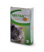 Таблетки для дегельминтизации кошек Цестал Кэт фото