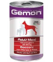 Консервы для собак крупных пород Gemon Dog Maxi говядина/рис фото