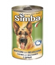 Консервы для собак Simba Dog кусочки дичи фото
